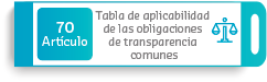 Tabla de aplicabilidad de las obligaciones de transparencia comunes